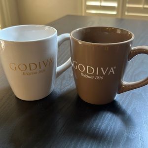 Set of 2 Godiva coffee mugs